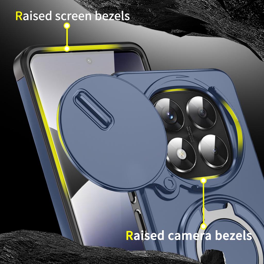 Bracket Phone Cases Strong Case for Xiaomi Redmi Note 14 Pro+ Plus 5G Note 13 Pro Note14 Note13 Ring Holder Cover