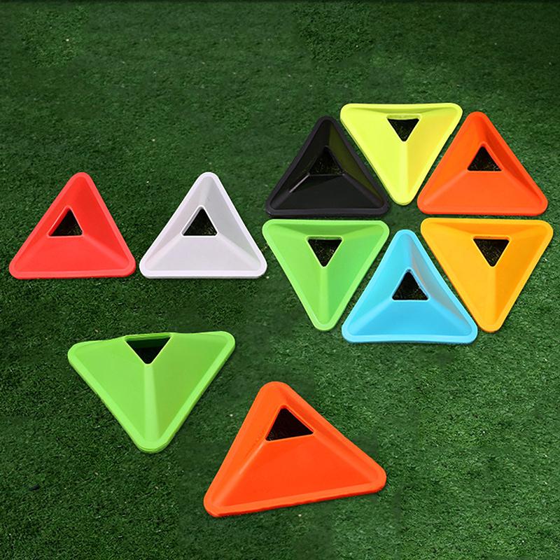 5Pcs Football Training Disc Triangle Soccer Practice Field Sports Agility Training Cone Portable Equipment For Kids Adult