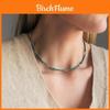 Trendy Geometric Turquoise Beaded Necklace For Women Elegant Minimalist Design