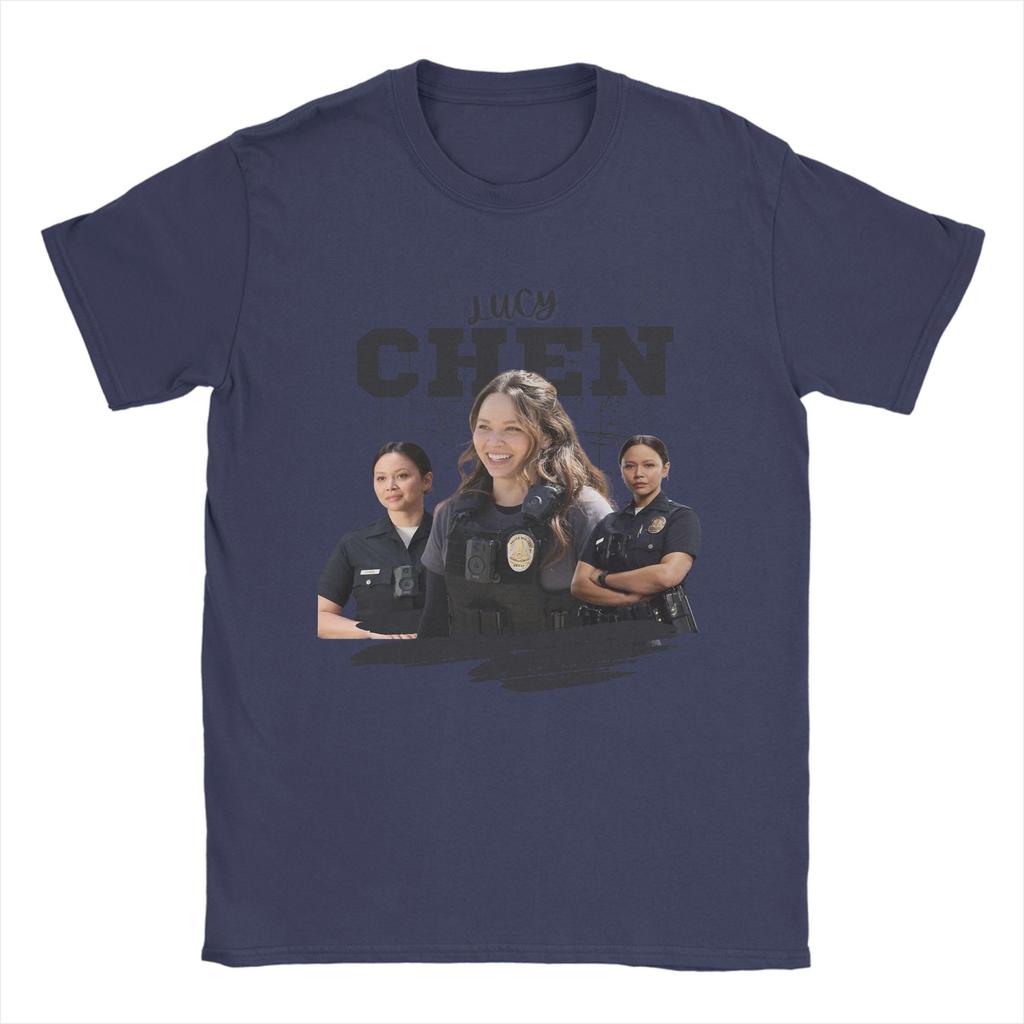 Leisure Lucy Chen Melissa ONeil The Rookie TShirts for Unisex 100 Cotton T Shirts Short Sleeve Tee Shirt Printing Clothing