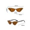 New Multicolor Small Cat Eye Sunglasses Trendy Fashionable Popular Female Eyewear Luxury Brand Designer UV4 Shades for Women