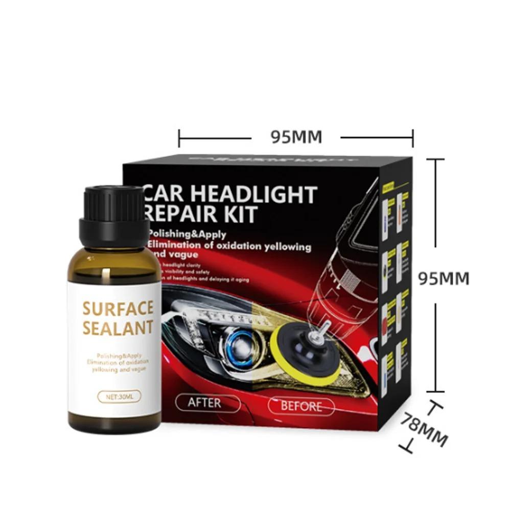 Auto Headlight Repair Refurbishment Tool Car Lamp Shade Scratches Repair Polishing Maintenance Cleaning Antioxidant Coating