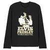 Elvis Presley Unisex Erwachsener Goldenes Logo Langarm-T-Shirt