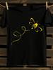 Golden Bumble Bee & Honey Bee Graphic T-Shirt Mens Tshirt Womens Tshirts with Letters Print Short Sleeves T-Shirt Casual Street Tee Shirt Top