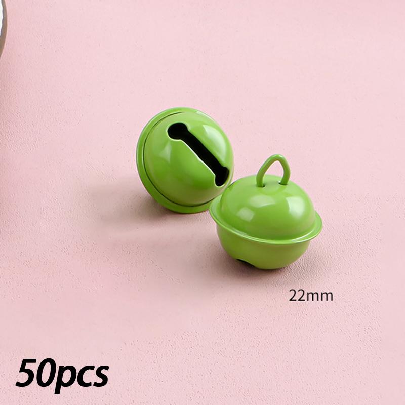 Clochettes Colorées 14/18/22mm Petit Pendentif Accessoires Porte-clés DIY Clochettes Rondes pour Animaux (50 pièces)