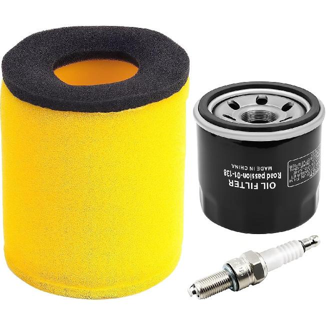 Road Passion 13780-03G00 1651003G00 Air Filter & Oil Filter & Spark Plug Compatible with Suzuki Eiger 400 LTA 400 2x4 King Quad 400 LTA400F LTF400F