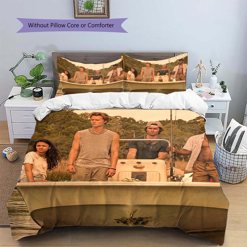 The Bund Mysteries Pattern Bedding Home Decoration Birthday Gift (1 * duvet cover + 2 * pillowcase, without core)
