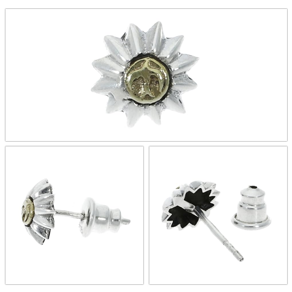 [Shinjuku Gin no Kura] Eagle Stud Earrings (Single Earring) Native American Eagle Sun Earrings Sterling Silver 925 Silver Stud Eagle Bird Small