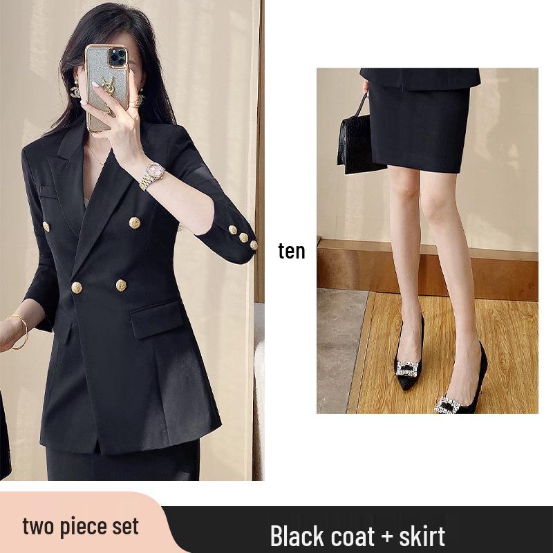 Women's 2025 High-End Professional Suit Set - Spring/Autumn Formal Wear