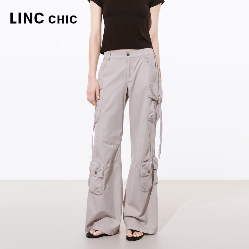 Jinyujie Women's Straight-Leg Cargo Casual Pants
