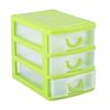 Drawer Organizer Jewelry Makeup Storage Box Plastic Container Case 3 Layers Green