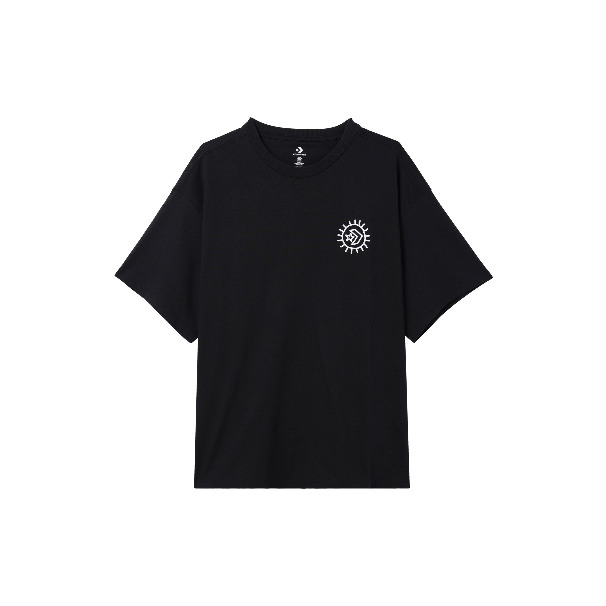 Converse Inverted Desert Graphic T-Shirt Asia Sizing Black Men s 10023994-A01 M