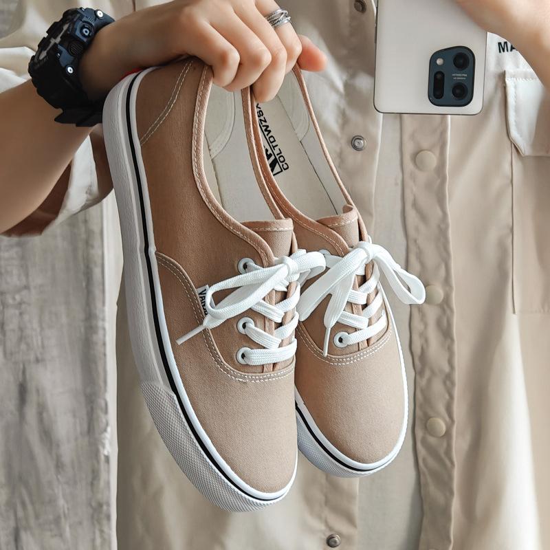 Spring and autumn new low-top board shoes trendy shoes versatile couple casual shoes student canvas shoes men's shoes