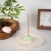 Compact Ceramic Tortoise Shell Incense Holder for Sandalwood & Agarwood Sticks