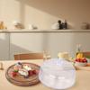 Cake Stand with Lid Wood 12in Round Cake Holder 2 in 1 Dessert Table Display Set and Charcuterie Board with Large