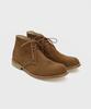 Firenze Atelier [Red Sole] Ankle Line Solid Chukka Boots 2700 [Mid Brown Suede]