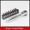 72-Tooth Mini Ratchet Wrench & Screwdriver, 1/4-Inch, Wear-Resistant Carbon Steel, for Tight Spaces, Forward/Reverse.