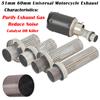 Universal 51mm 60mm Motorcycle Exhaust Escape Modified Muffler Removable Catalyst Silencer DB Killer Noise Reduction Purify