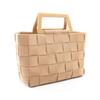 Used Salvatore Ferragamo Handbag 21 0289 Fabric Beige Used Women
