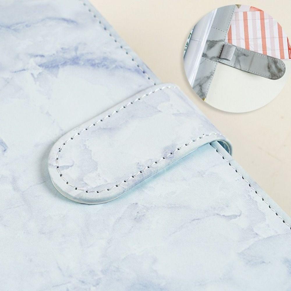 PU Savings Challenges Book Waterproof Cash Budget Book Notebook Card Holder  for Students