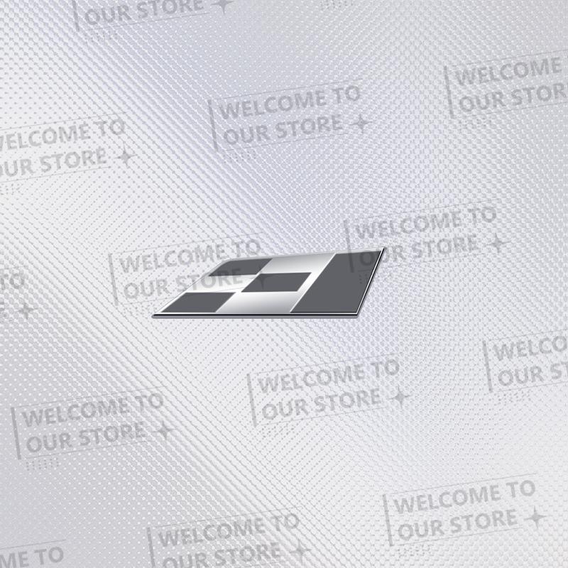 3D Metal Racing Flag Car Steering Wheel Badge Sticker Styling Interior Dekoration For Mill Alhambra Ibiza Leon Cupra Ateca Arosa