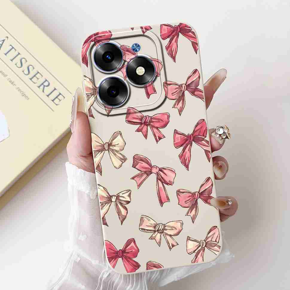Pink Cat For Tecno Spark Go 2024 Cases BG6 Soft Silicone Cover For Tecno Spark 20 Spark20 SparkGo 2024 Casing Phone Case