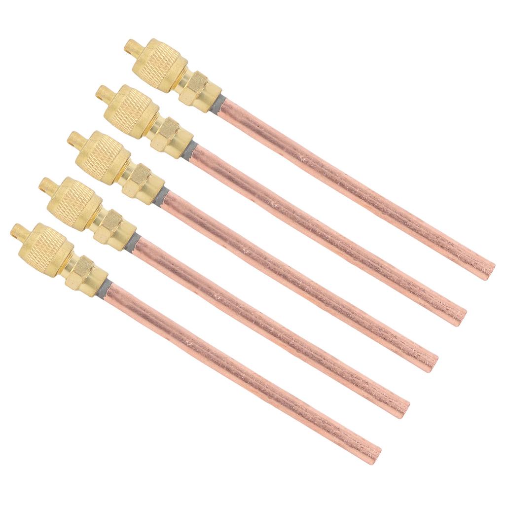 10PCS Access Service Valves High Strength Brass One Way Air Conditioner Charge Needle Valve Replacement