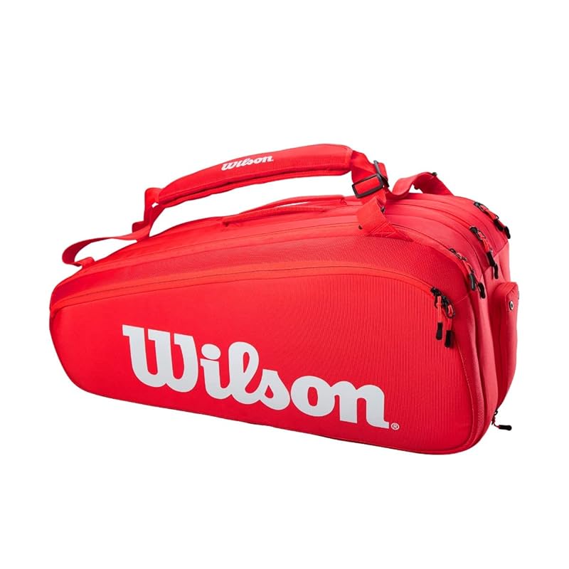 

Wilson Tennis/Badminton Racket Bag Super PK Red (SUPER TOUR 15 PK)