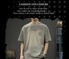 2025 Summer Men's Retro Washed Printed Short Sleeve Casual Tee - Loose Fit