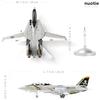 NUOTIE 1/100 Scale F-14 Tomcat Metal Fighter Model, US Navy VF-84 Jolly Rogers Fighter, Diecast Metal Airplane, Military Display Model