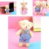 Adorable Soft Plush Teddy Bear Couple Keychain Cake Topper Valentine's Day Gift