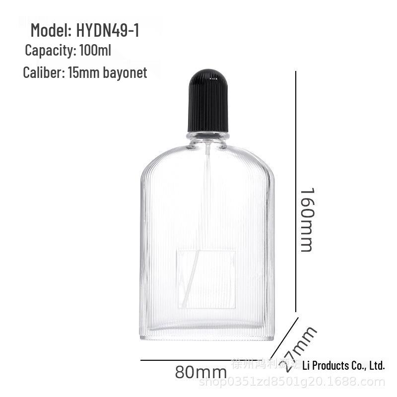 15-Slot 100ml Transparent Perfume Decant Bottle with Press-Type Continuous Spray 100ml Bare Glass
