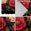 2D FLAT PRINTING 2pcs Curtains (Without Rod) Floral Rose Arrangement Women is Day Festival Creative Curtains Polyester Easy