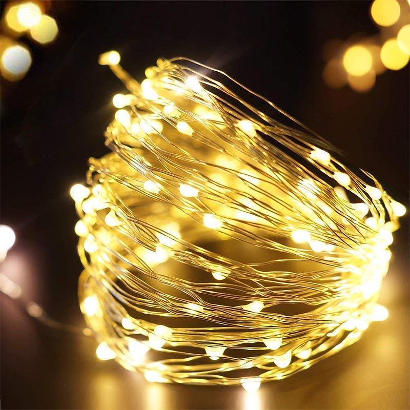 Colorful LED Copper Wire String Lights for Gift Boxes, Bouquets, and Birthday Decorations