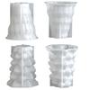 Flexible Silicone Mold For DIY Resin Christmas Tree Candle Holder Base Crafting With Dried Flower Decoration