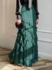 Di Yun Women's European & American Polka Dot Lace Long Skirt - Casual Holiday Fashion for Autumn/Winter 2025