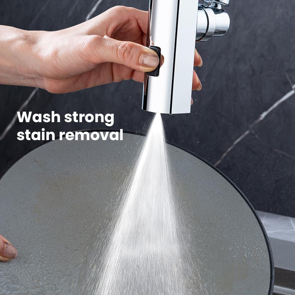 Kitchen Waterfall Three-mode Universal Swivel Extension Faucet Splash-proof Nozzle Sink Multi-function