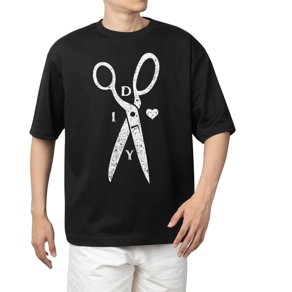 

I Love DIY Shirt | Scissor Graphic Tee | Craft Lover Unisex T-shirt Men s Women s Tops Tees S