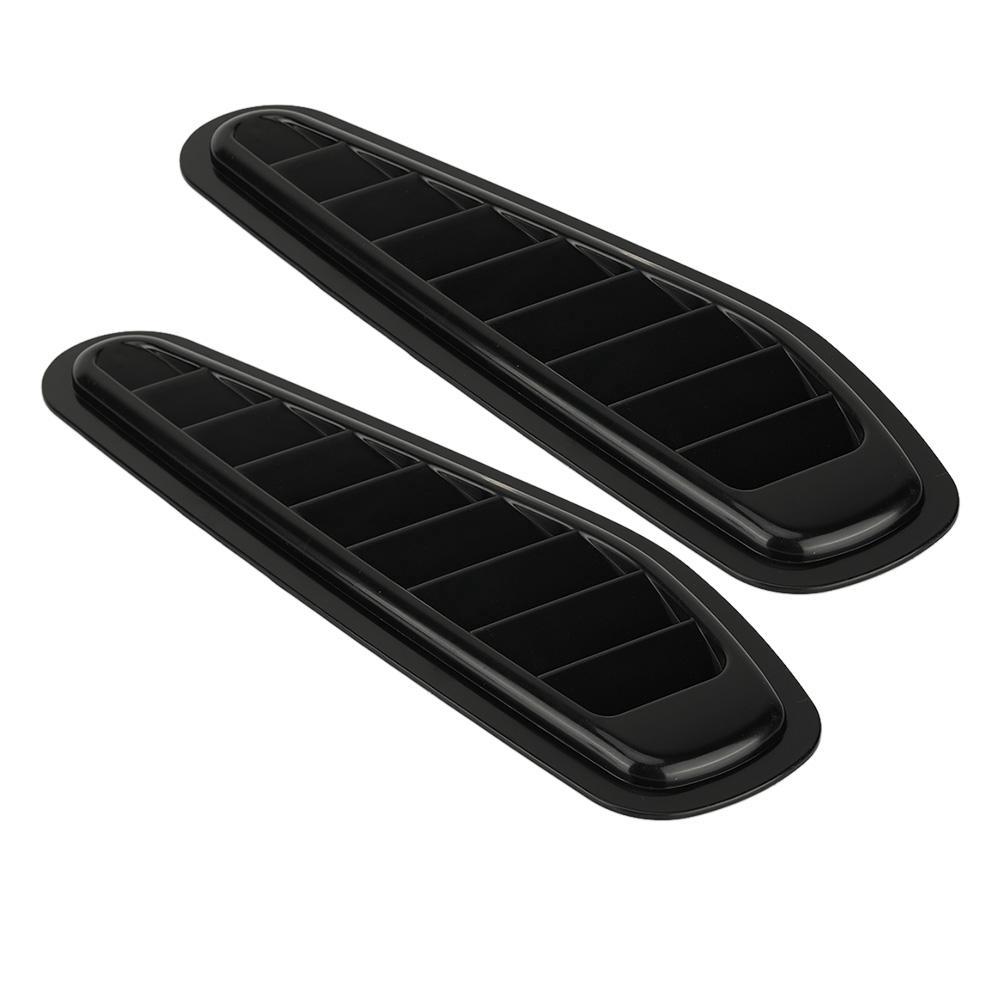 2pcs Car Air Flow Intake Decorative Scoop Bonnet Vent Hood Cover Universal