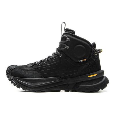 Li Ning Outdoor CF Trail Leder Hi Stoßdämpfend Rutschfest Abriebfest Wasserdicht Stützend Warm Greifend High-Top Wanderschuhe AHTU015-4