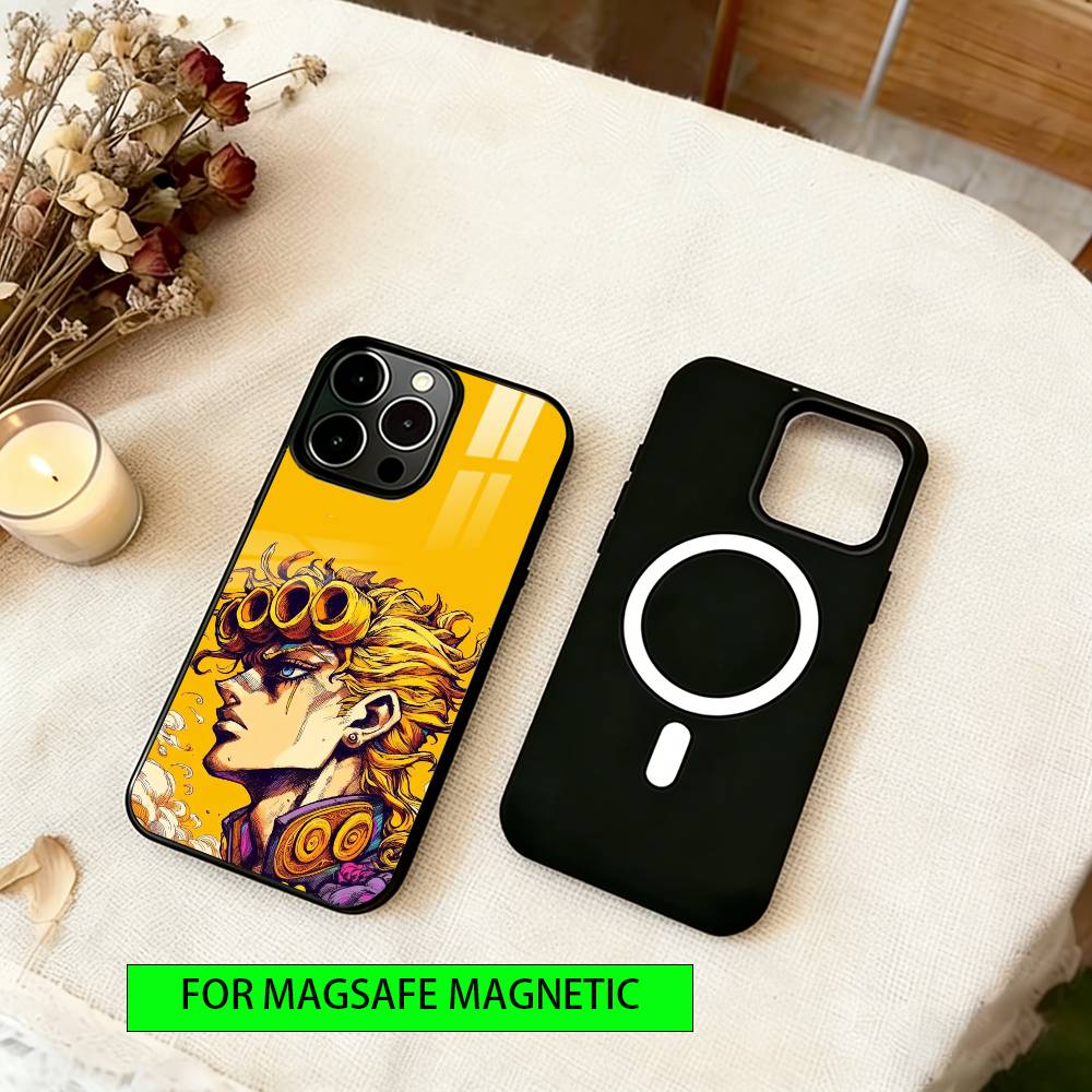 JoJo Bizarre Adventure Phone Case Magnetic with Magsafe Wireless Charging For iPhone17,16,15,14,13,12,11 Plus,Pro