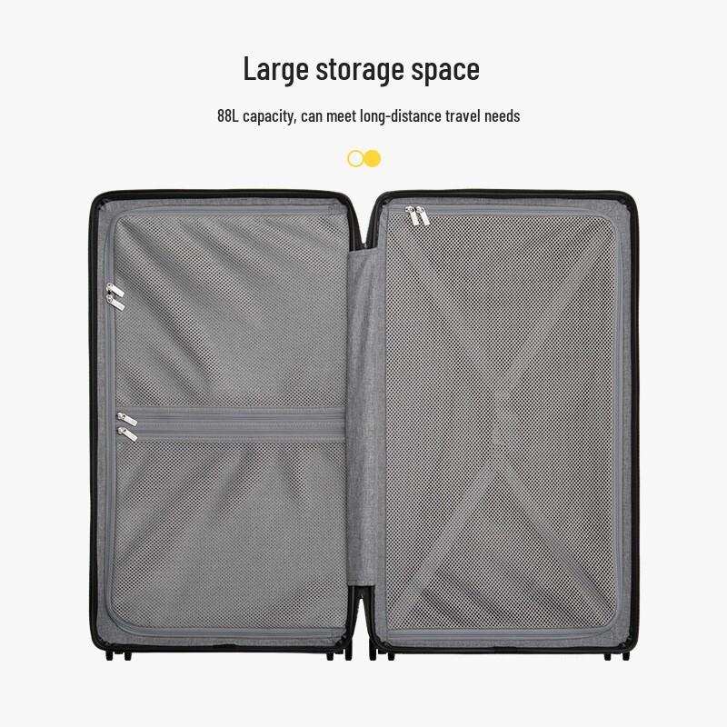 LEVEL8 Phantom Black 26-inch PC Hardside Checked Luggage