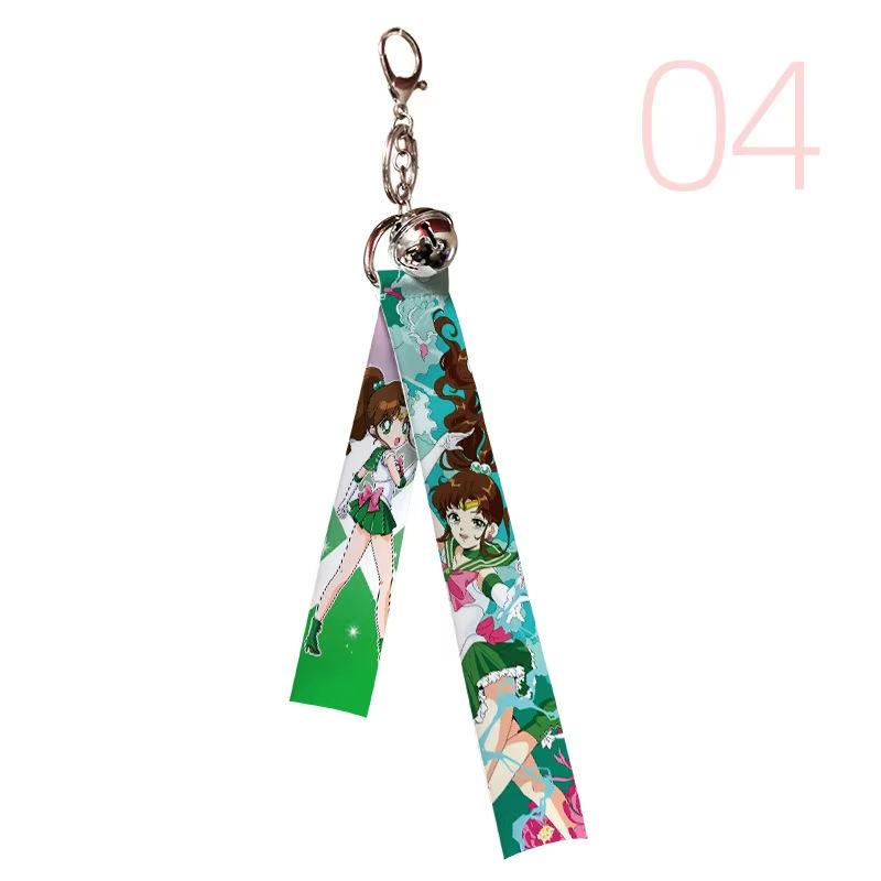 Sailor Moon Keychain, Anime Ribbon Pendant for Backpack/Keys/Bag, Ideal Gift for Anime Lovers