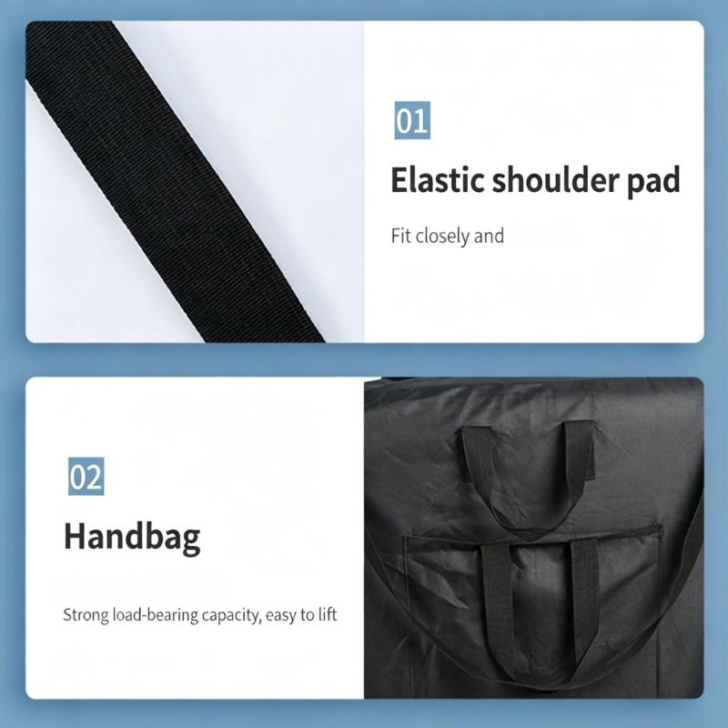 Heavy Duty Foldable Massage Table Carrying Case In 600D Cloth With Multiple Pockets For Easy Organization