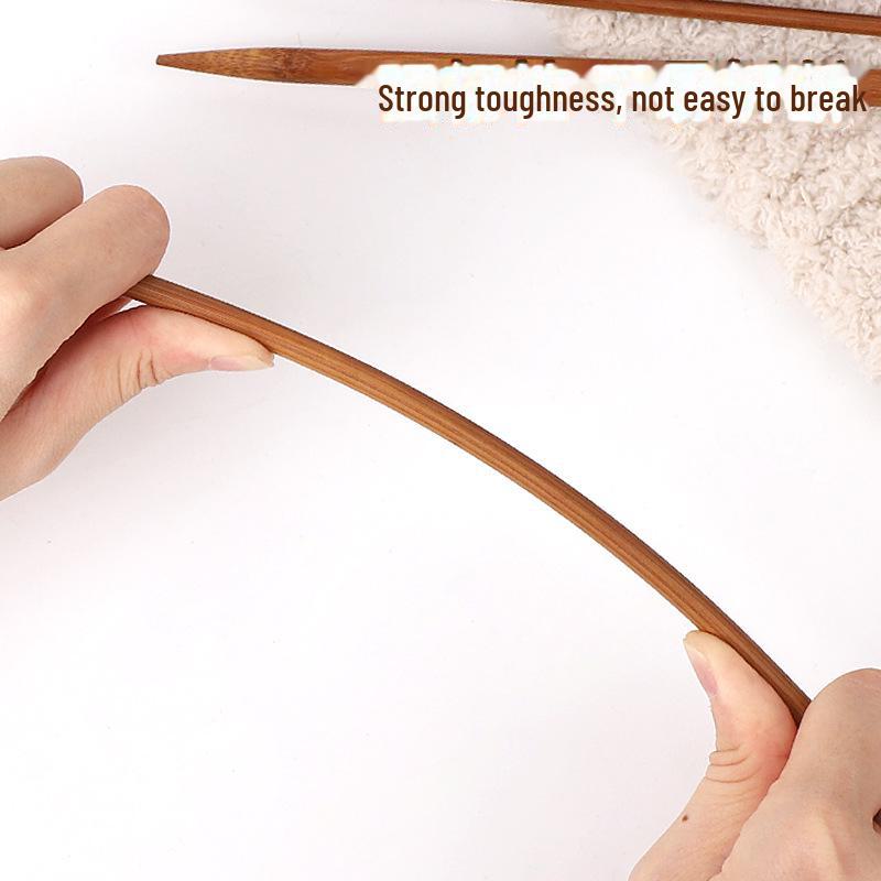 Carbonized Bamboo Single Head Sweater Needle Set for Hand Knitting