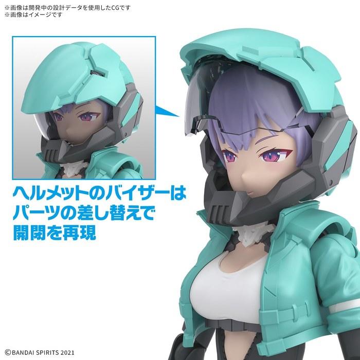 BANDAI SPIRITS 30MS SIS-V00 Raidia (Color A) Pre-Painted Plastic Model, Multicolor, 25.98x5.08x14.99cm