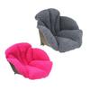 Plush Chair Cushion with Backrest Soft Comfortable Warm with Lumbar Support for Gaming Chair Car Room Decor Dining Chair Winter