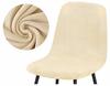 Scandinavian Chair Cover Cream Velvet Beige