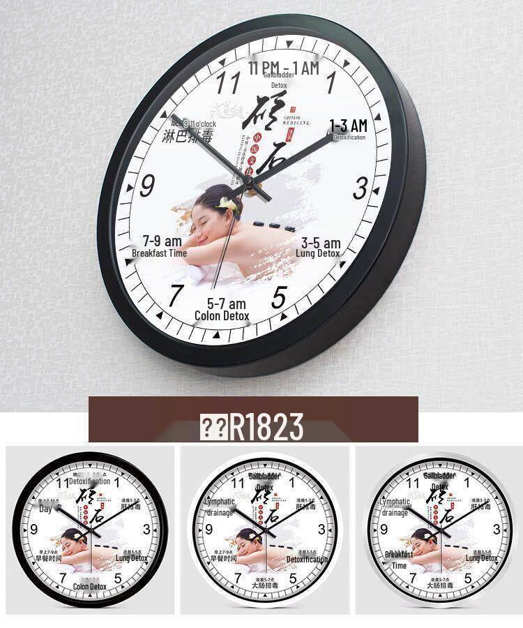 Health Club & Beauty Salon Silent Wall Clock for SPA and Therapies