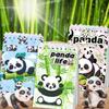 8Pcs 10x6cm Panda Mini Spiral Notebook Bamboo Notepad Back To School Supplies Classroom Prizes Teacher Awards Student Stationery